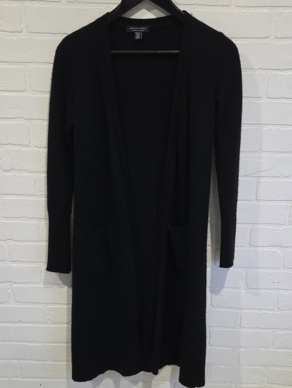 Saks Fifth Avenue Cashmere Longline Open-Front Cardigan